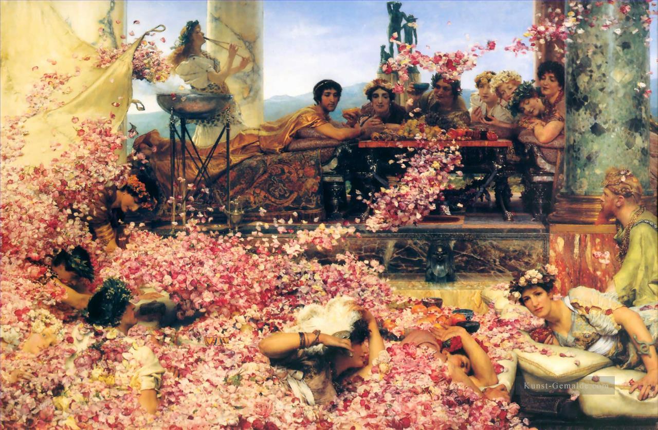 Die Rosen von Heliogabalus Sir Lawrence AlmaTadema Klassische Blumen Ölgemälde
